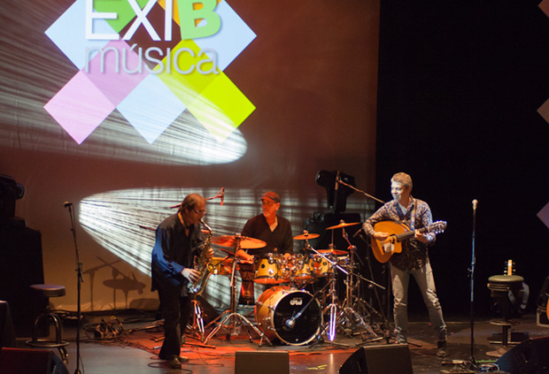 Considerado uno de los mejores saxofonistas españoles, Javier Paxariño ofreció un showcase acompañado por sus habituales Josete Ordóñez y Manu de Lucena. © Xavier Pintanel