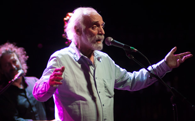 Javier Krahe en su último concierto en el festival BarnaSants el pasado 27 de febrero de 2015 © Xavier Pintanel