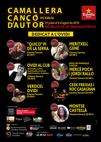 VII Festival de Canción de Autor de Camallera 2015