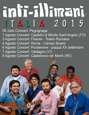 Inti-Illimani en Italia 2015.