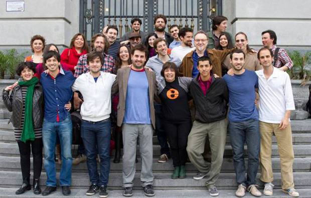 Algunos participantes de «La música interior» con Liliana Herrero en el centro. © Ministerio de Cultura de la Nación