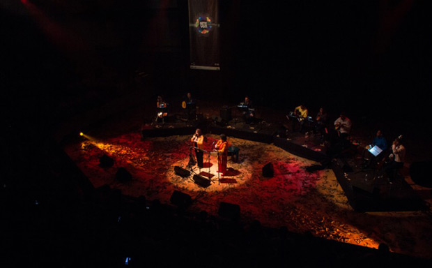 Liuba María Hevia y Cecilia Todd en la sala José Félix Ribas, del Complejo Cultural Teatro Teresa Carreño. © Miguel Pereira