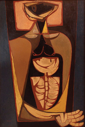 «El Origen», pintura de Oswaldo Guayasamín. © Fundación Guayasamín