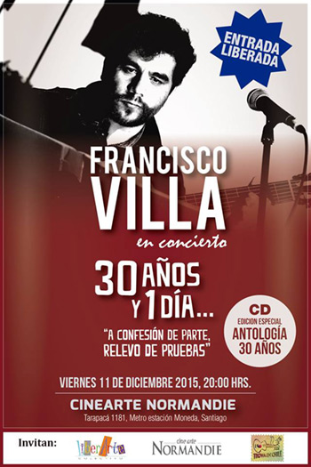 Francisco Villa celebra 30 años de música.