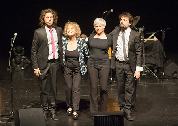 De izquierda a derecha: Xavi Lloses, Marina Rossell, Núria Andorrà y Joan Motera. © Xavier Pintanel