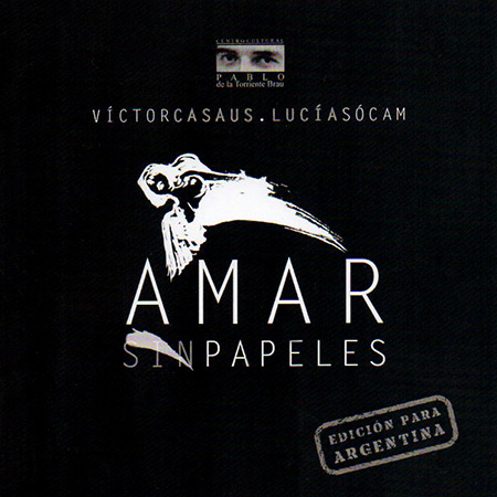 Portada del disco «Amar sin papeles» de Víctor Casaus y Lucía Sócam.