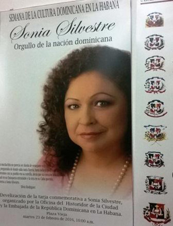 Homenaje en Cuba a Sonia Silvestre.