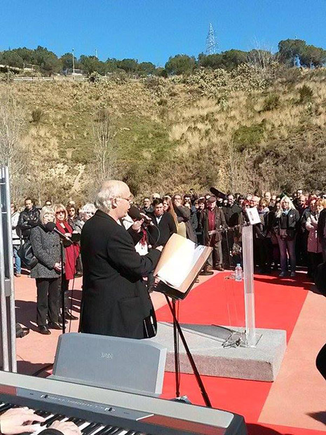 Joan Isaac en el homenaje a Salvador Puig Antich.