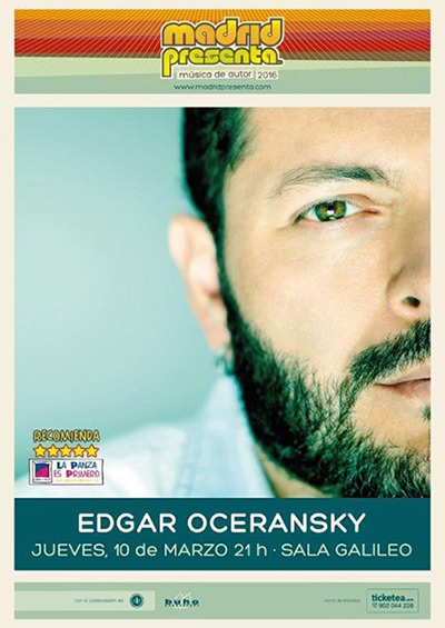 Edgar Oceransky en el Festival Madridpresenta.