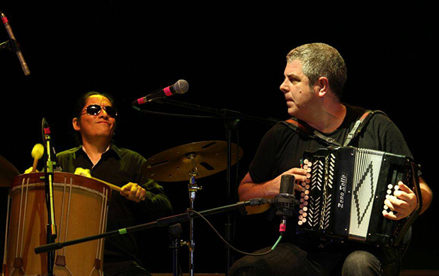 Kepa Junkera con su trikitixa Festival Internacional de Música de Alturas. © Estephany Uceda