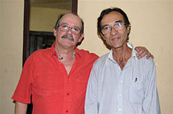 Silvio Rodríguez y René Urquijo.