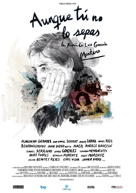 Cartel de la película «La poesía de Luis García Montero» de Charlie Arnaiz y Alberto Ortega.