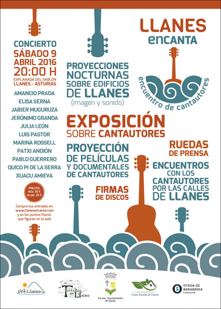 Cartel de «Llanes Encanta».