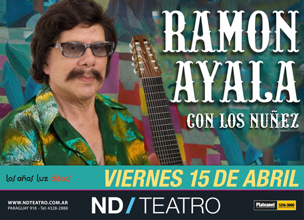 Ramón Ayala en el ND Teatro de Buenos Aires.