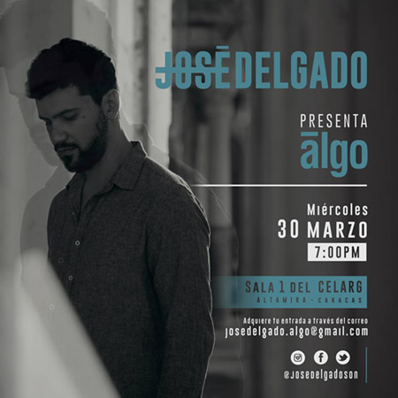 José Alejandro Delgado presenta «Algo», su quinto trabajo.