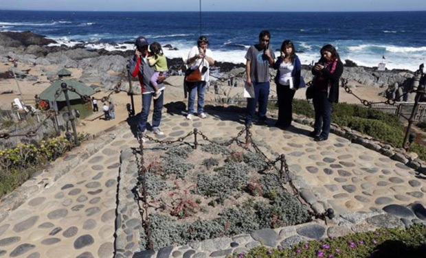 La tumba de Pablo Neruda en Isla Negra. © EFE