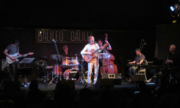 Javier López de Guereña y su banda en la sala Galileo Galilei de Madrid. © Isabel Llano