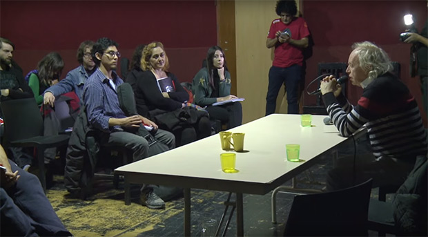 Miguel Cantilo en el Taller de escritura de letras de canciones.