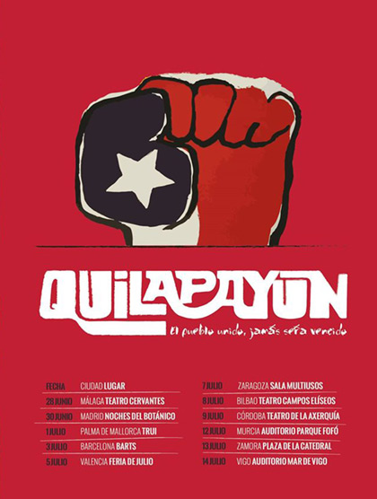 Quilapayún-Carrasco de gira por España.