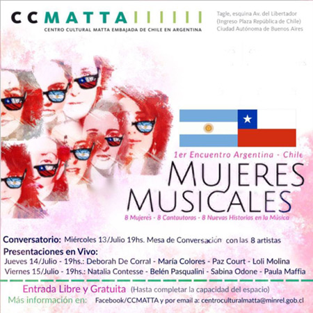 1er Encuentro Argentina-Chile «Mujeres Musicales» 2016.