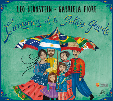 Portada del disco «Canciones de la Patria Grande» de Leo Bernstein y Gabriela Fiore.