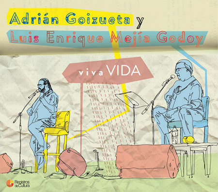 Portada del disco «VivaVida» de Luis Enrique Mejía Godoy y Adrián Goizueta.