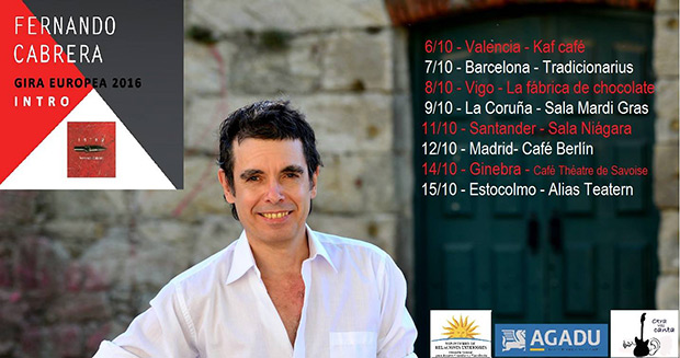 Gira «Intro Europa 2016» de Fernando Cabrera.