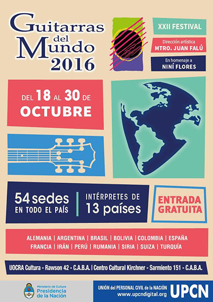 22 Festival Guitarras al Mundo Buenos Aires 2016