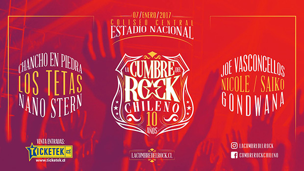 Cumbre del Rock Chileno 10 años 2016.