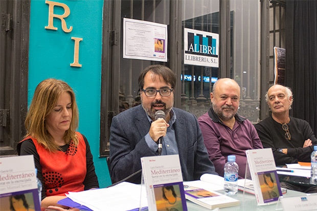  De izquierda a derecha: Núria Martorell, Luis García Gil, Fermí Puig y Joan Isaac. © Xavier Pintanel