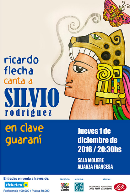 Ricardo Flecha canta a Silvio Rodríguez en clave guaraní.