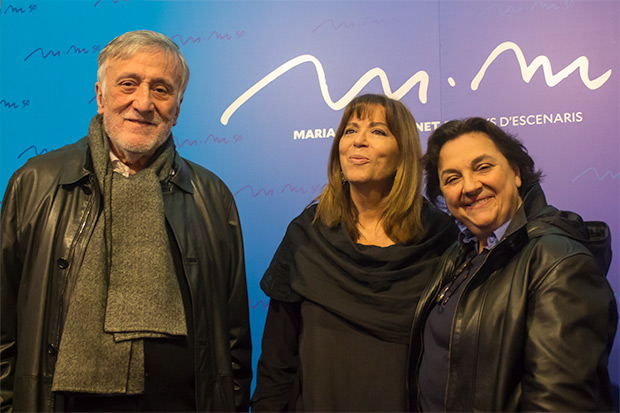 Maria del Mar Bonet con Joan Molas i Núria Batalla, sus primeros managers y actores imprescindibles en la historia de la Nova Cançó. © Xavier Pintanel