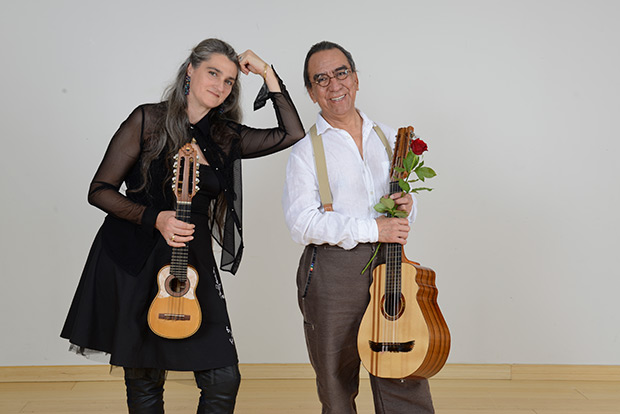 Osvaldo Torres con Silvia Balducci