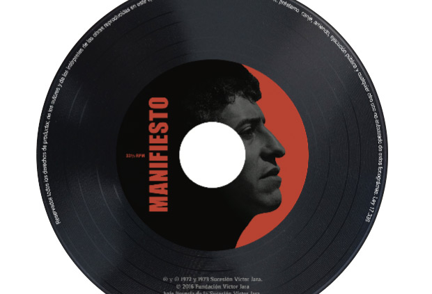 Portada del disco «Manifiesto» de Vïctor Jara.