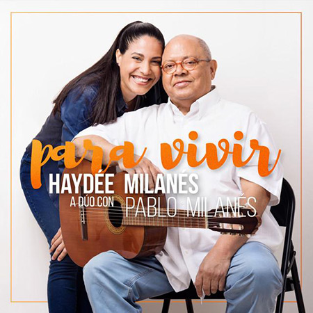 Portada del single «Para vivir» de Haydée Milanés y Pablo Milanés.