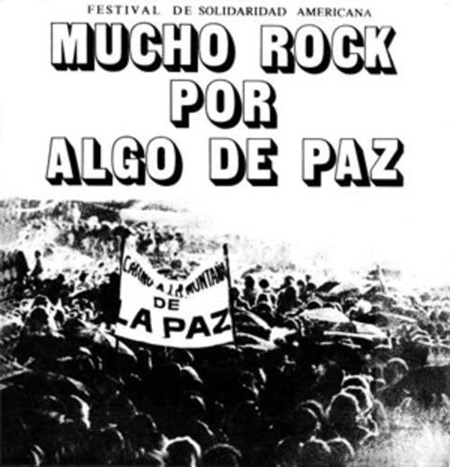 Cartel del Festival de la Solidaridad Latinoamericana de 1982.