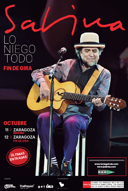 Gira «Lo niego todo» de Joaquín Sabina.