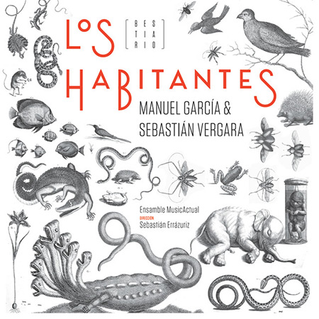 Portada del disco «Los Habitantes (Bestiario)» de Manuel García y Sebastián Errázuriz.