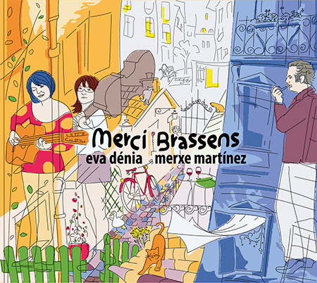 Portada del disco «Merci Brassens» de Eva Dénia y Merche Martínez.