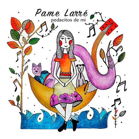 Portada del disco «Pedacitos de mí» de Pame Larré.