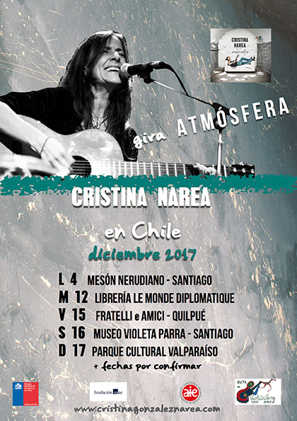 Gira por Chile diciembre de 2017 de Cristina Narea.