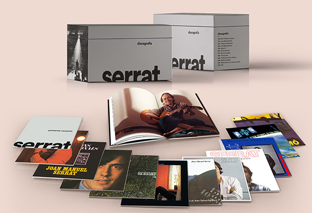 Serrat lanza «Discografia» una caja con toda su obra en catalán