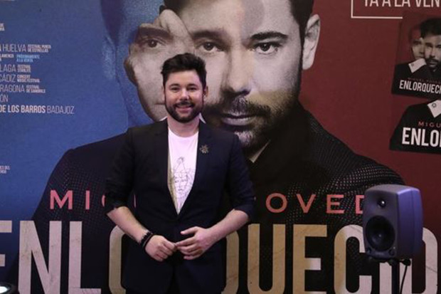 Miguel Poveda en la presentación de «Enlorquecido». © EFE