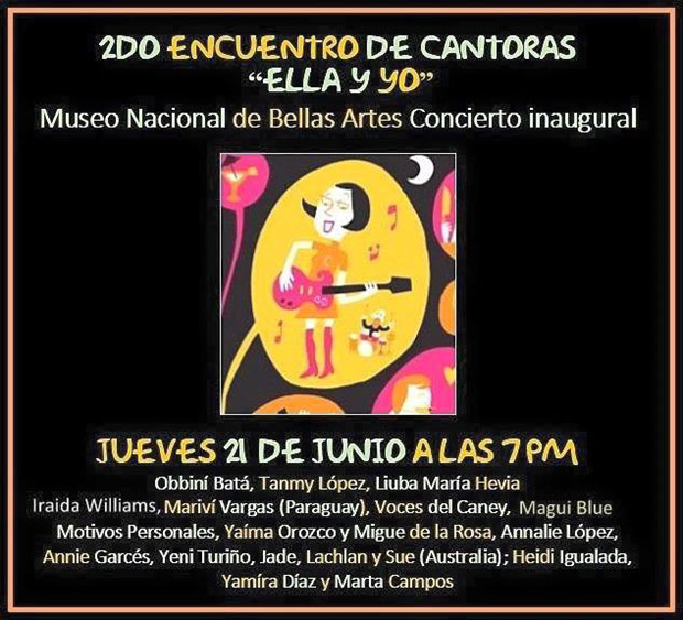 II Encuentro de Cantoras «Ella y yo» La Habana 2018