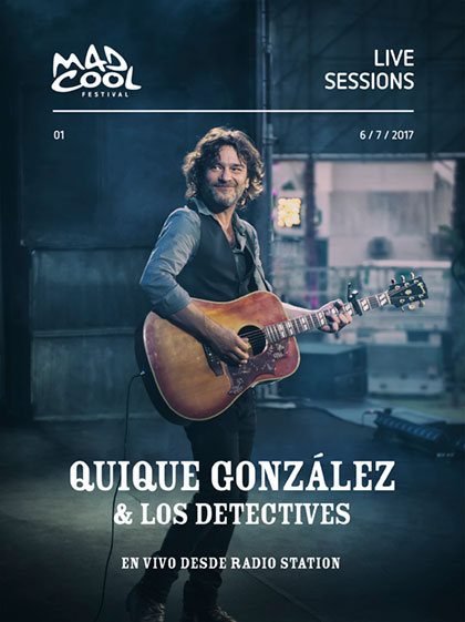 Portada del disco «En vivo desde Radio Station» de Quique González.