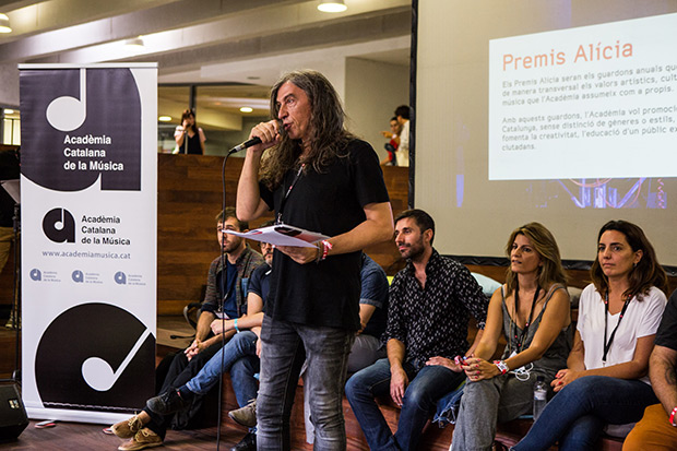 Gerard Quintana ha presentado hoy los Premios Alícia de la Acadèmia Catalana de la Música. © Pere Masramon