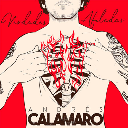 Portada del single «Verdades afiladas» de Andrés Calamaro.