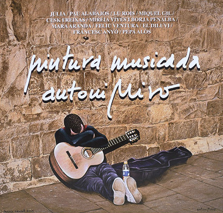 Portada del disco «Antoni Miró, pintura musicada».