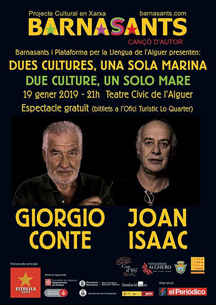 Joan Isaac y Giorgio Conte. Dos culturas, un solo mar.