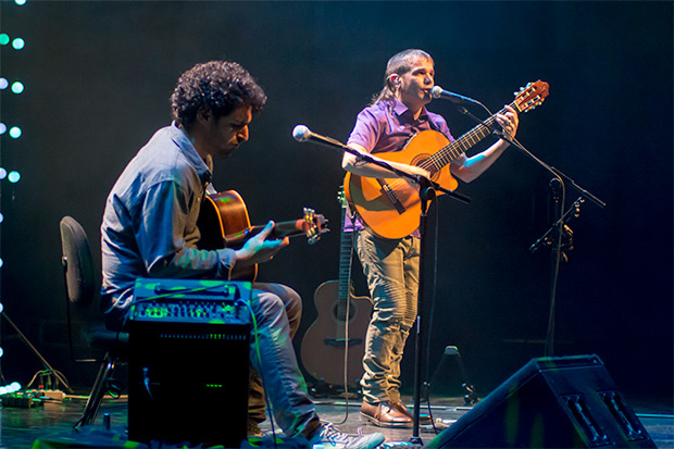 Cesk Freixas abrió la vigésimo cuarta edición del Festival BarnaSants en el Auditori de Barcelona. © Xavier Pintanel